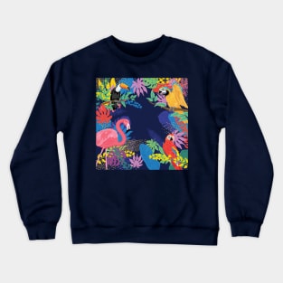 Tropical Birds Crewneck Sweatshirt